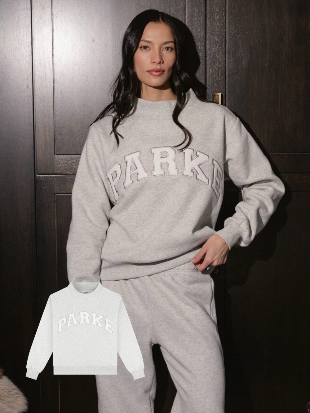 PARKE Varsity Mockneck Metallic L/XL - Picture 2 of 9